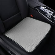 Car Seat Cushion - Universal Summer Ice Silk Cushion - Thin Gel Seat Cushion for Car Seat, Office Chair, Golf Cart - Slim Design Non-Slip Car Seat Cushions - Sciatica \u0026 Coccyx Pain Relief (Beige)